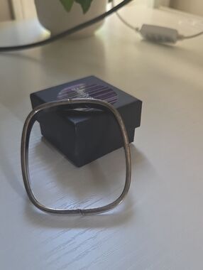 Sterling Silver Square Bangle Bracelet